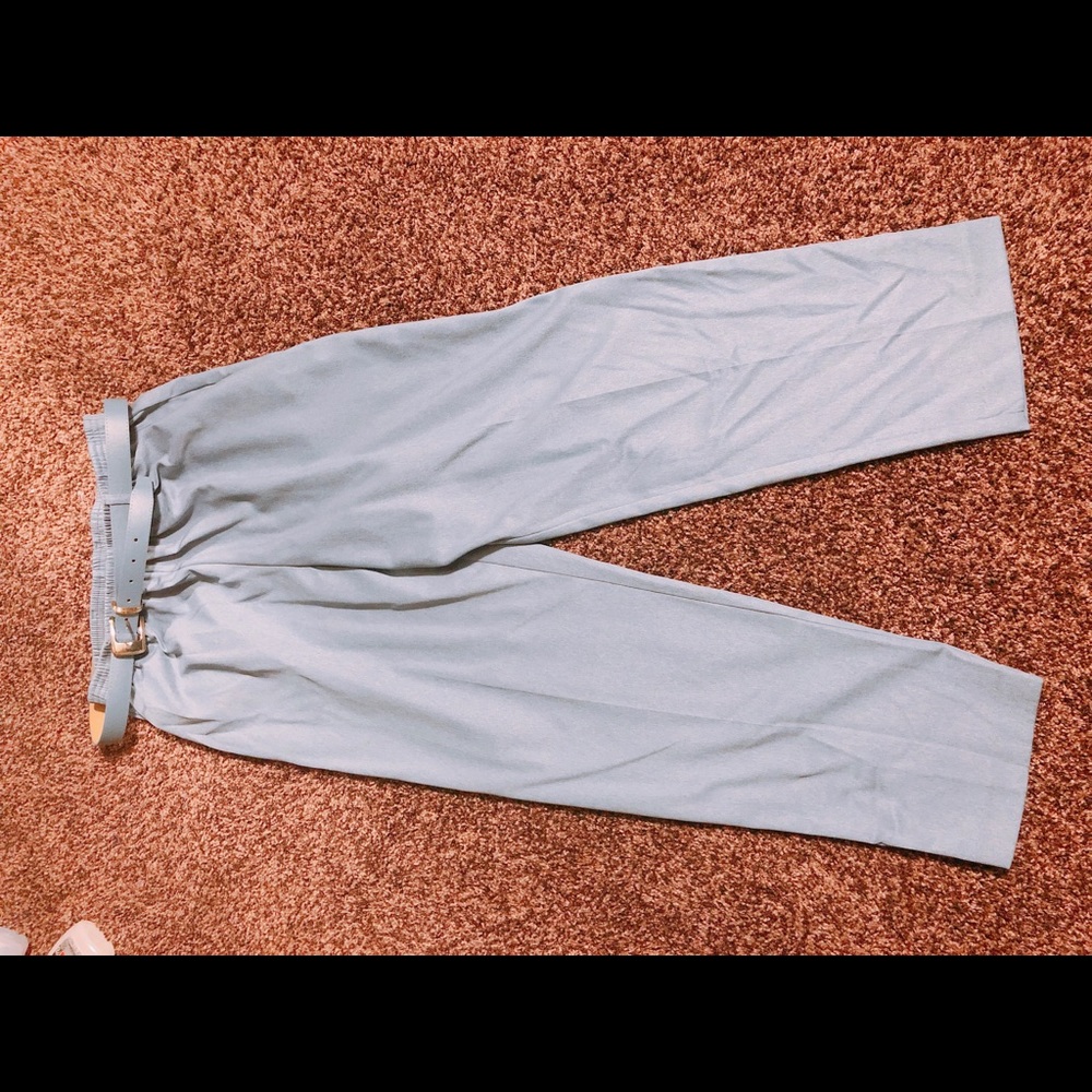Turquoise Trouser with belt